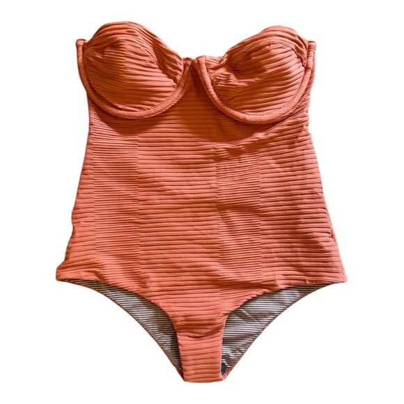 Acacia Brady Ribbed One-Piece NWOT - Picture 2 of 10